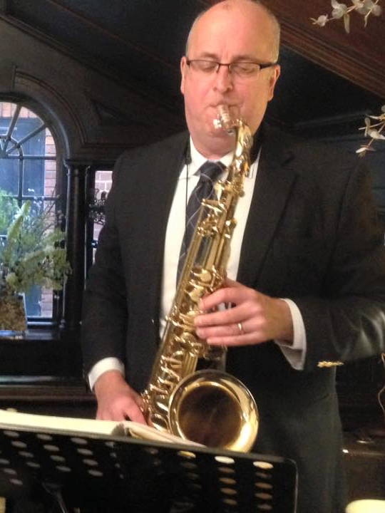 Wedding Saxophone player John at Dream Day Music in Lancashire